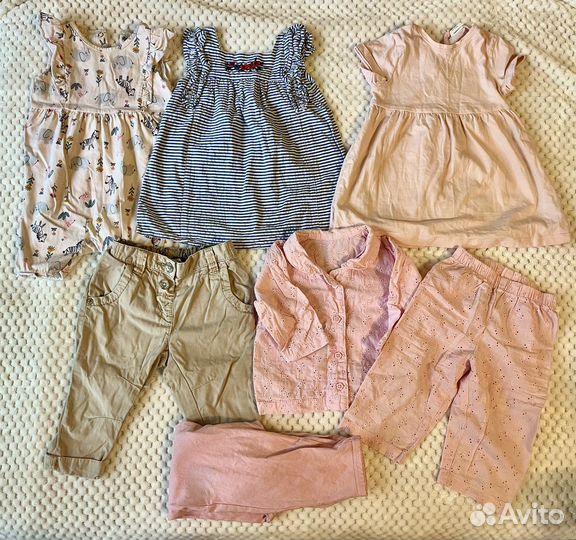 Вещи пакетом на девочку 68 74