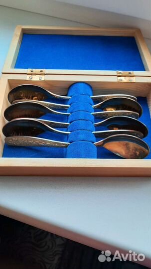 Чайные ложки ссср, позолота