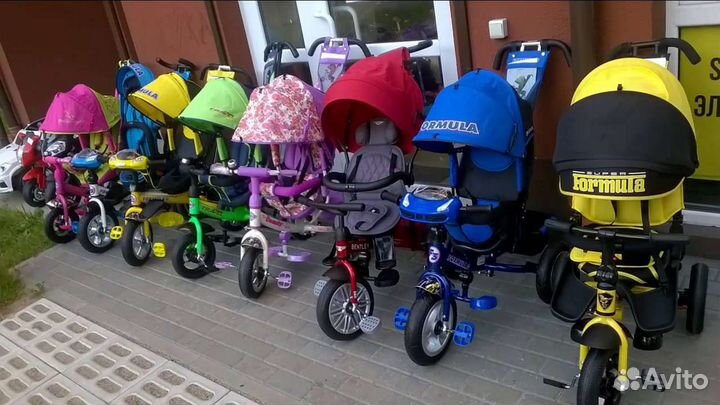 Велосипеды-коляски с 1 года до 5 лет новые
