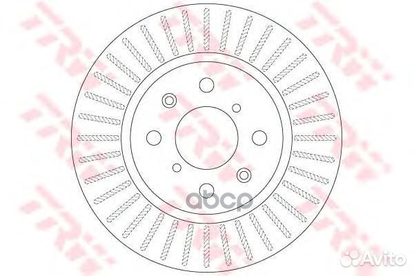 Диск торм Suzuki Swift IV 10- df6232 TRW