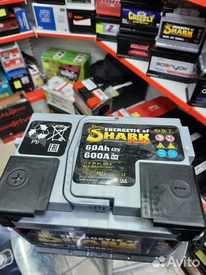 Аккумулятор Energetic Shark Plus 60 Ah 600A En