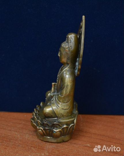 Статуэтка - Будда с кувшином (бронза патинирова