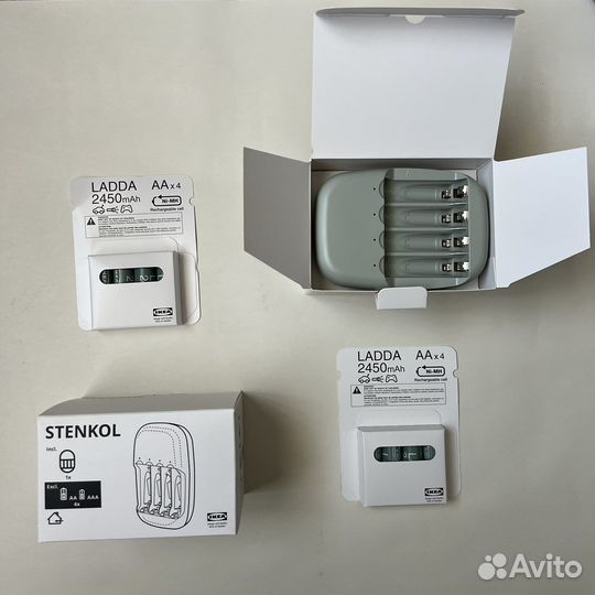 Зарядное устройство и аккумуляторы икея