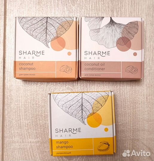 Натуральный твердый шампунь Sharme Hair Coconut