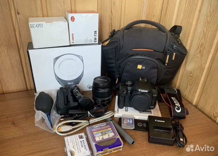 Зеркальный фотоаппарат canon 500D + обьектив canon