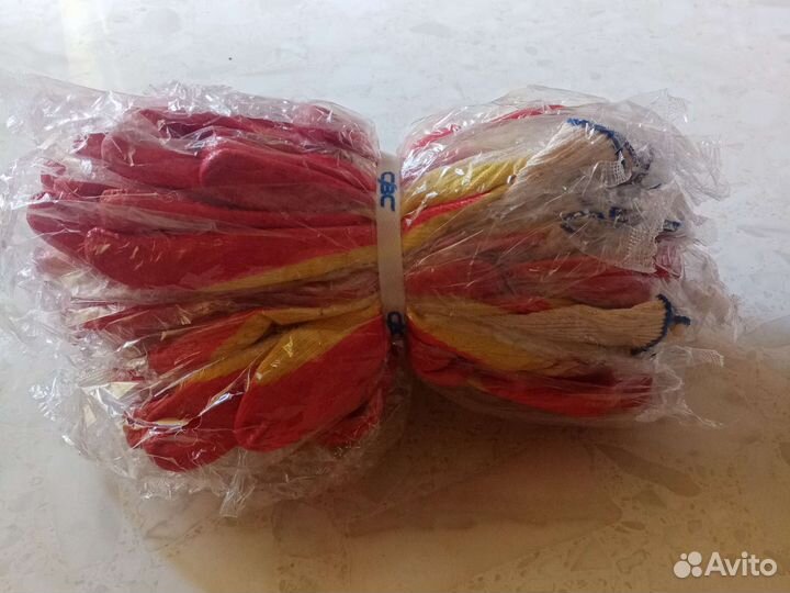 Рабочие перчатки с двойным латексным обливом