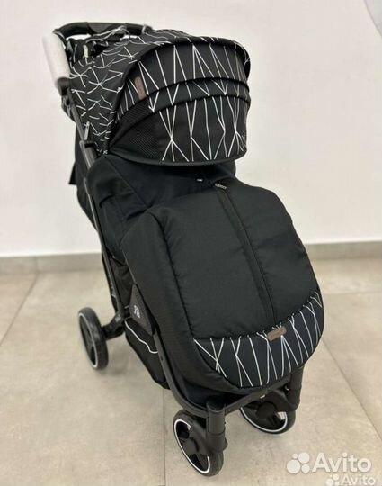 Коляска Baballo 2023; cеребренная полоска