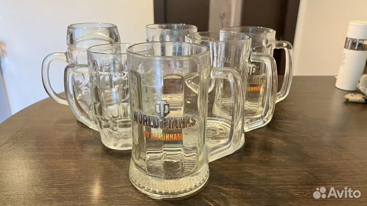 Пивные кружки бокалы 6 штук