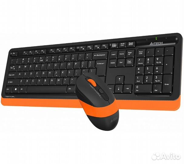 Клавиатура + мышь A4Tech Fstyler FG1010, черный/ор