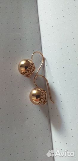 Золотые серьги СССР