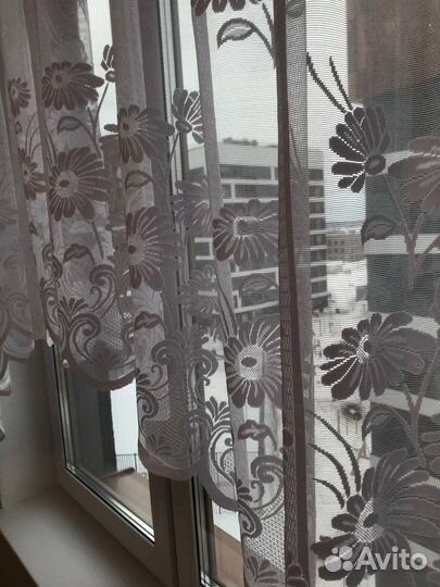 Штора на кухню арка