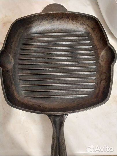 Чугунная сковорода гриль