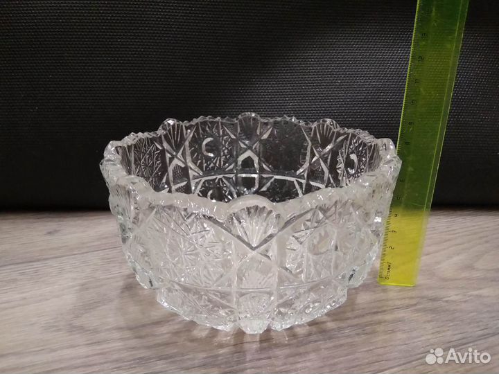 Хрусталь. Салатница конфетница ваза 2 штуки