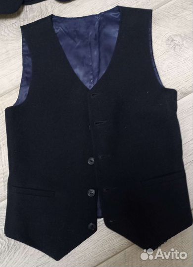 Школьный костюм пиджак брюки жилет