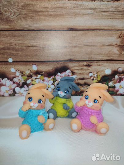 Мыло ручной работы Зайка, Новый год 2023