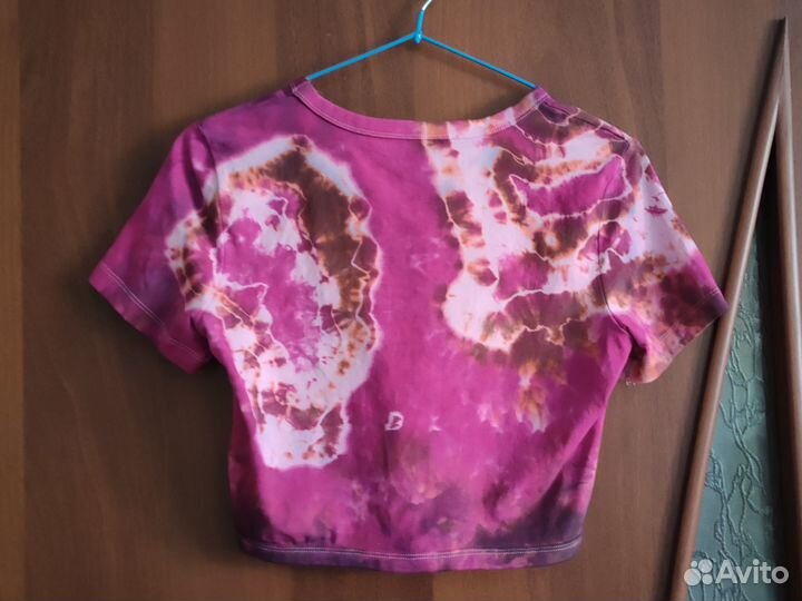 Футболки топы окрашенные вручную tie dye S