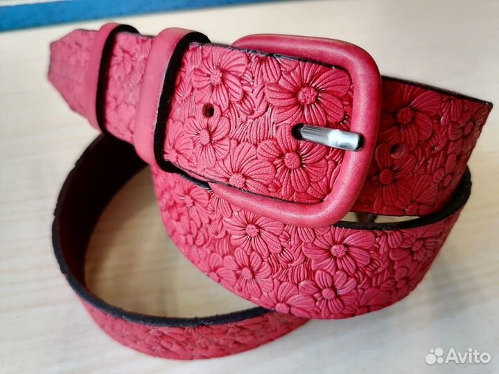 Ремень женский кожаный