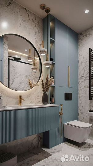 Шкаф в ванную на заказ от производителя