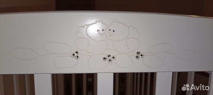 Кроватка Можга (Красная Звезда) С717 Елисей Птички