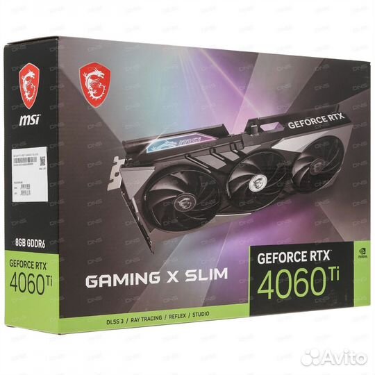 Видеокарта rtx 4060 ti MSI gaming x slim 8gb