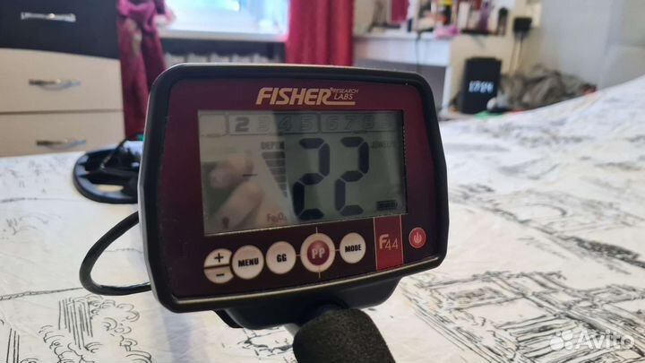 Металлоискатель fisher f44 с катушкой 11DD