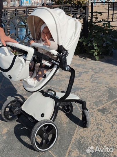 Коляска 2 в 1 эко кожа