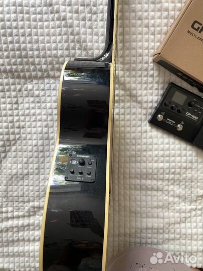 Электро акустическая гитара washburn черная