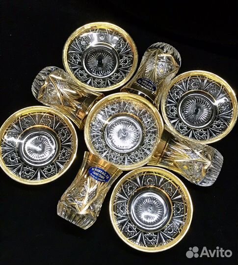 Золотые армуды Хрусталь Турция