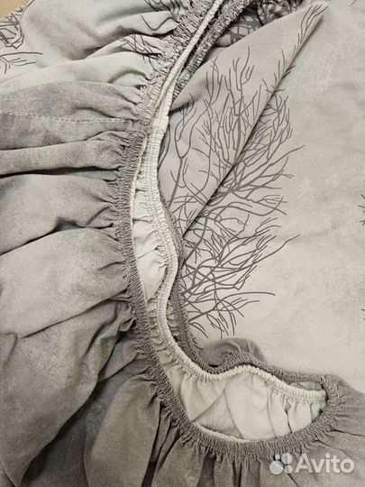 Постельное белье 2 сп, простынь на резинке