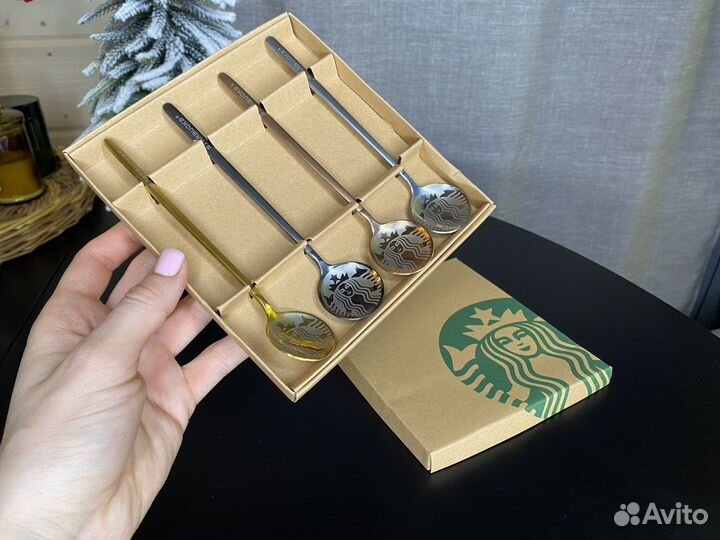 Starbucks набор ложки новые старбакс