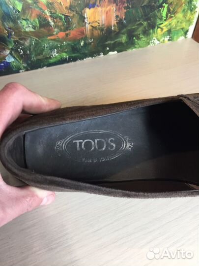 Мокасины натуральная кожа TODs замшевые