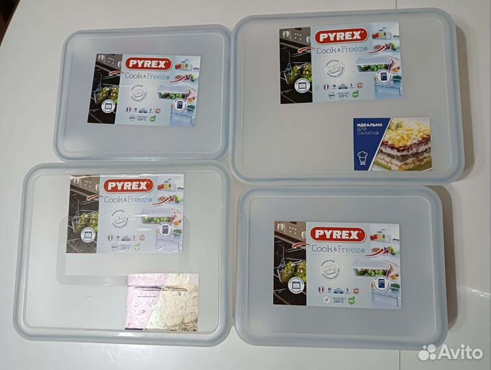 Стеклянные формы с крышками для запекания