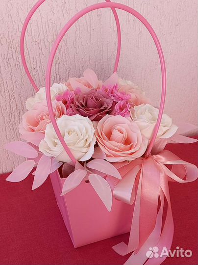 Розы,цветы из мыла,доставка цветов