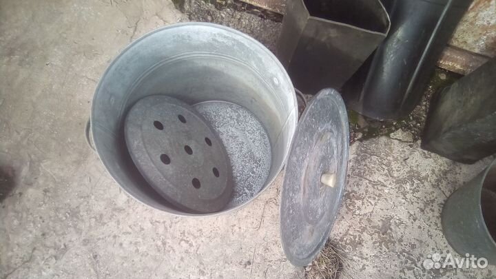 Выварка оцинкованная СССР новая, ведра резиновые С