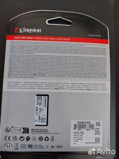 Ssd kingston a400 480gb