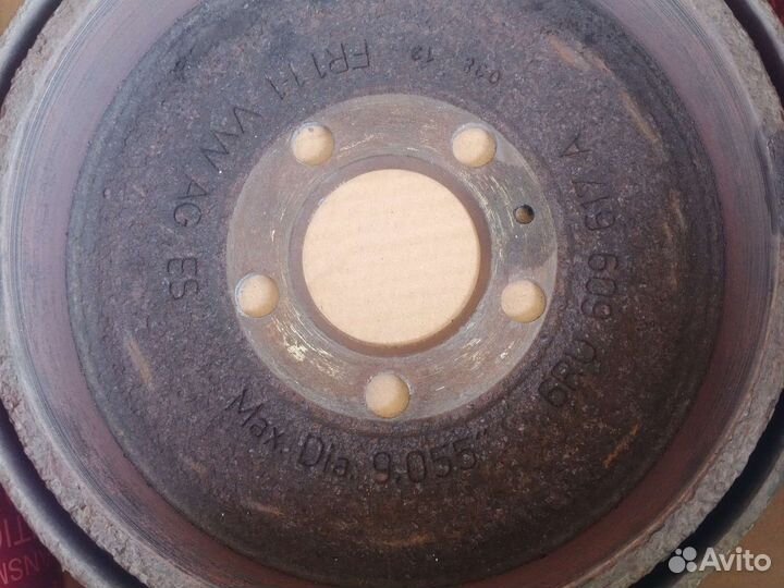 Барабаны тормозные на polo