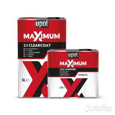 U-POL Лак акриловый HS 2+1 5л maximum + (отв 2,5 M