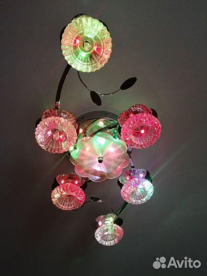 Люстра потолочная светодиодная с пультом