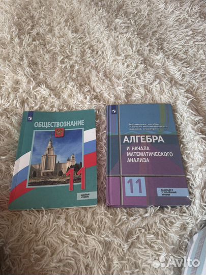 Учебники 11 класс обществознание, алгебра