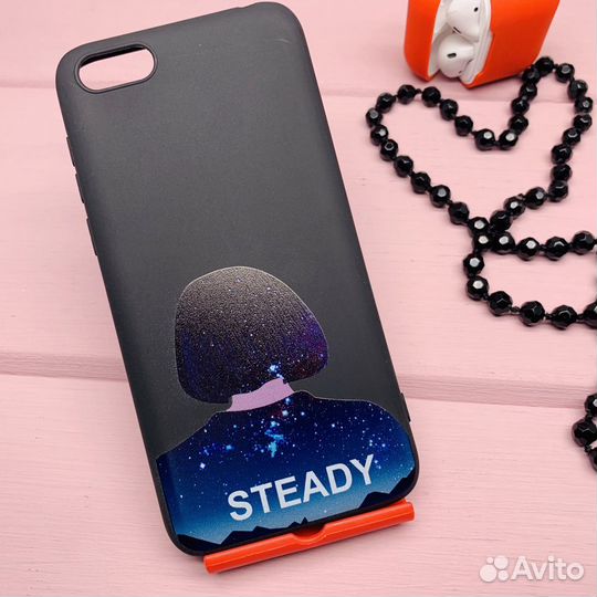 Силиконовый чехол на honor, samsung c принтом