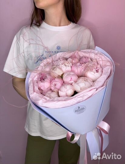 Букет пионов (цветы, композиция)