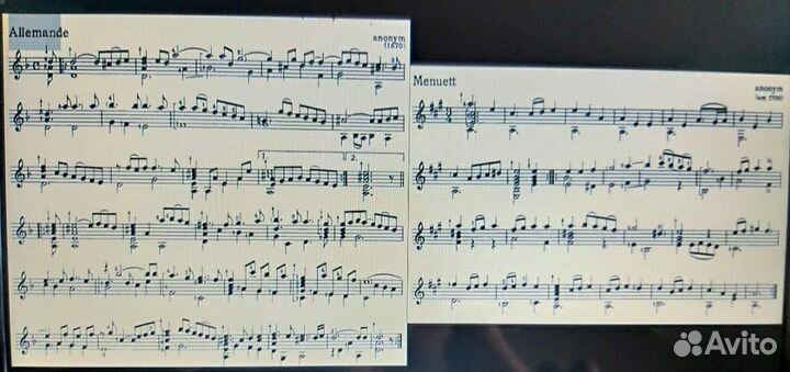 Ноты для классической гитары