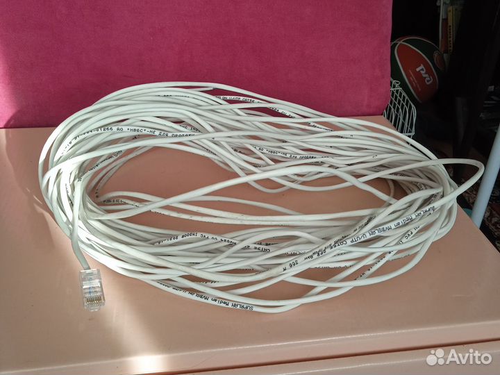 Интернет кабель 27 метров. Новый