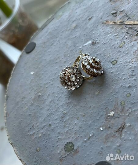 Золотые серьги старинные