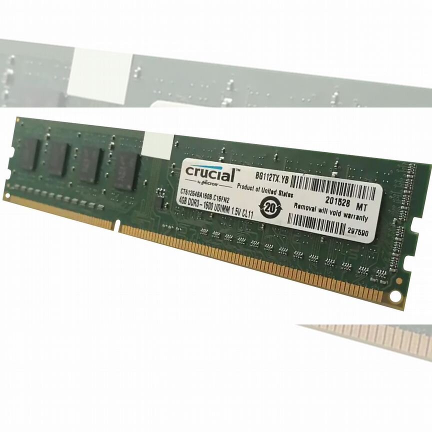 [CT51264BA160B.C16FN2] Оперативная Память Crucial Ct51264ba160b.c16fn2