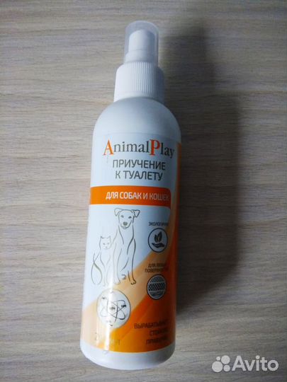 Лоток для кошек, спрей для приучения к туалету