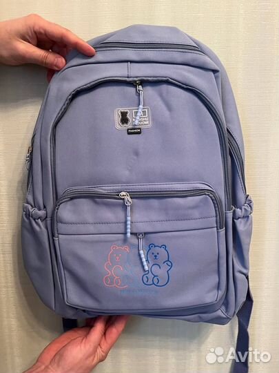 Рюкзак женский голубой