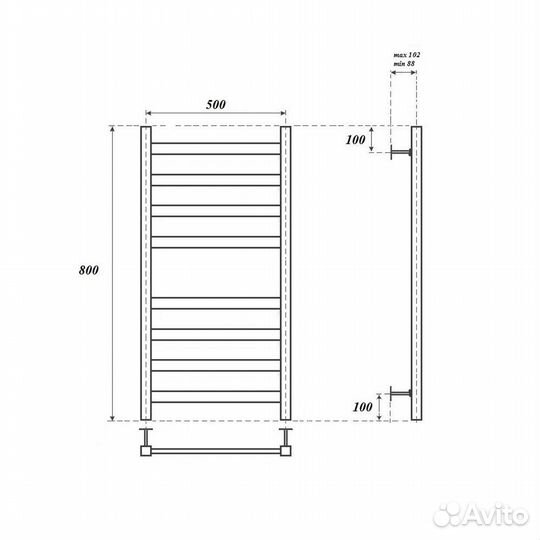 Полотенцесушитель водяной Point Меркурий PN83158W