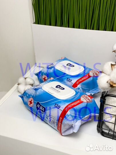 Влажные салфетки aura