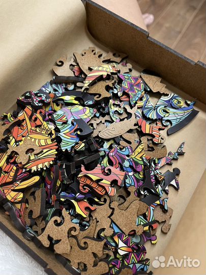 Деревянные пазлы ракушка